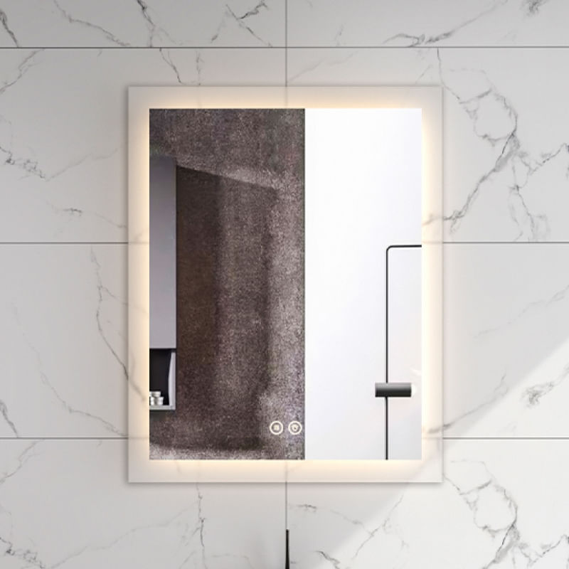 Casa si Gradina - Mobilier - Mobilier baie - Oglinzi baie - Oglinda Fluminia, Miro 60, dreptunghiulara, cu LED, 3 culori, dezaburire, 60 cm - Infinity.ro