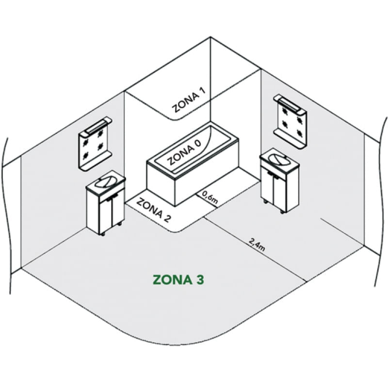 Casa si Gradina - Mobilier - Mobilier baie - Oglinzi baie - Oglinda Fluminia, Miro 60, dreptunghiulara, cu LED, 3 culori, dezaburire, 60 cm - Infinity.ro