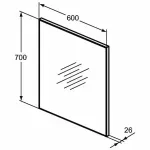 Casa si Gradina - Mobilier - Mobilier baie - Oglinzi baie - Oglinda Ideal Standard S 60x70 cm - Infinity.ro