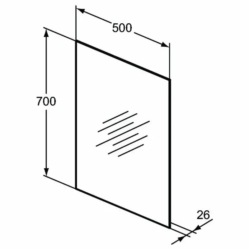 Casa si Gradina - Mobilier - Mobilier baie - Oglinzi baie - Oglinda cu iluminare si dezaburire Ideal Standard Mirror&Light Ambient 50x70 cm - Infinity.ro