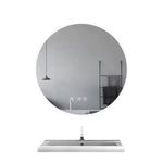 Casa si Gradina - Mobilier - Mobilier baie - Oglinzi baie - Oglinda cu iluminare si dezaburire Fluminia Calatrava-80 80 cm - Infinity.ro