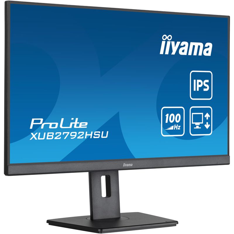 PC, gaming si accesorii - Desktop PC & monitoare - Monitoare - Monitor LED IPS iiyama ProLite XUB2792HSU-B6 27" Full HD, 100Hz, 0,4ms, HDMI, DisplayPort, HUB USB 4x3.2, HAS (150mm) + - Infinity.ro