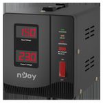 PC, gaming si accesorii - UPS-uri - Stabilizatoare de tensiune - Stabilizator de tensiune nJoy Alvis 1000, 1000VA/600W, LCD Display - Infinity.ro