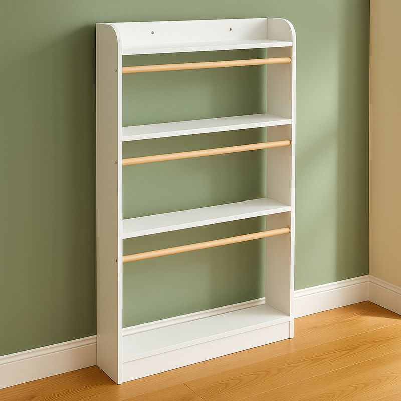 Casa si Gradina - Mobilier - Biblioteci si rafturi - Biblioteci - Biblioteca copii Atmosphera Classic, 4 rafturi, MDF si lemn de pin, 55x112 cm, alb - Infinity.ro