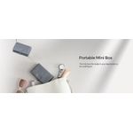 Fashion, accesorii si bijuterii - Femei - Bijuterii femei - Cutii bijuterii - Cutie de bijuterii pe 3 nivele, cu 2 sertare, maner, oglinda, inchidere cu cheie, 18x26x17, gri - Infinity.ro