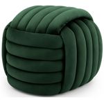 Casa si Gradina - Mobilier - Scaune si fotolii - Tabureti - Taburet tapitat Nilo, velur, 53x50x43 cm, verde smarald - Infinity.ro