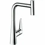 Casa si Gradina - Sanitare - Chiuveta bucatarie si accesorii - Baterii bucatarie - Baterie bucatarie cu dus extractibil Hansgrohe Talis Select M51 300 crom lucios 1 functie - Infinity.ro