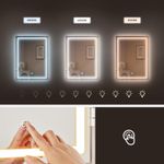 Casa si Gradina - Mobilier - Comode si corpuri - Masute de toaleta - Masa de toaleta cu taburet si oglinda, iluminare LED reglabila, 6 sertare, 98x40x145 cm, alb - Infinity.ro