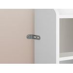 Casa si Gradina - Mobilier - Comode si corpuri - Masute de toaleta - Masa de toaleta cu taburet si oglinda, iluminare LED reglabila, 6 sertare, 98x40x145 cm, alb - Infinity.ro