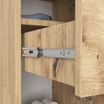 Casa si Gradina - Mobilier - Mobilier baie - Corpuri baie - Dulap de baie tip baza, cu 2 usi si sertar, PAL 16 mm, 30x30x85 cm, stejar artisan - Infinity.ro