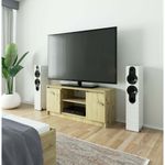 Casa si Gradina - Mobilier - Comode si corpuri - Comode - Comoda TV cu 2 usi si o polita, PAL laminat 16 mm, 120x40x55 cm, stejar artisan - Infinity.ro