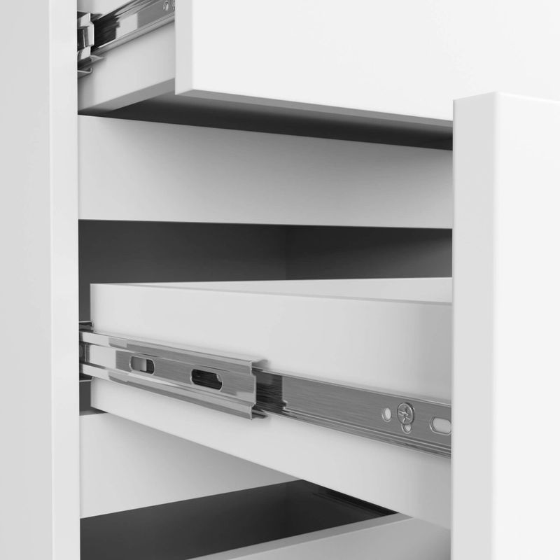 Casa si Gradina - Mobilier - Comode si corpuri - Comode - Comoda cu 4 sertare, PAL laminat 16mm, 40x35x74 cm, alb - Infinity.ro