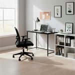 Casa si Gradina - Mobilier - Mese si birouri - Birouri - Birou cu blat MDF si cadru metalic, 100x50x76 cm, negru - Infinity.ro