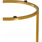 Casa si Gradina - Mobilier - Mese si birouri - Masute de cafea - Set 2 masute cafea suprapozabile, MDF si metal, 60x50 cm si 40x40 cm, alb marmura si auriu - Infinity.ro