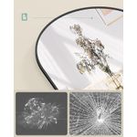 Casa si Gradina - Decoratiuni - Oglinzi - Oglinda decorativa cu rama curbata, 120x40 cm, montaj pe perete sau usa, negru - Infinity.ro