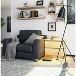 Casa si Gradina - Mobilier - Comode si corpuri - Comode - Comoda cu 2 sertare din PAL laminat 16 mm, 60x40x55 cm, stejar sonoma - Infinity.ro