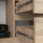 Casa si Gradina - Mobilier - Dulapuri si sifoniere - Dulapuri - Dulap cu usa, 2 sertare si 7 rafturi, PAL laminat 16 mm, 80x35x180 cm, sonoma - Infinity.ro