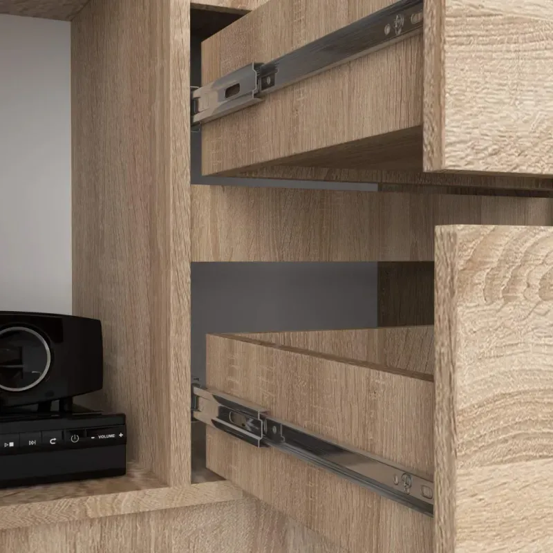 Casa si Gradina - Mobilier - Dulapuri si sifoniere - Dulapuri - Dulap cu usa, 2 sertare si 7 rafturi, PAL laminat 16 mm, 80x35x180 cm, sonoma - Infinity.ro