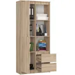 Casa si Gradina - Mobilier - Dulapuri si sifoniere - Dulapuri - Dulap cu usa, 2 sertare si 7 rafturi, PAL laminat 16 mm, 80x35x180 cm, sonoma - Infinity.ro