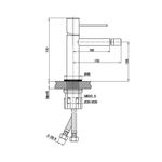 Casa si Gradina - Sanitare - Lavoar baie si accesorii - Baterii sanitare - Baterie pentru bideu LaVita, Verdi, fara ventil, crom - Infinity.ro