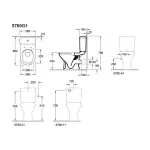 Casa si Gradina - Sanitare - Obiecte sanitare - Accesorii vase de toaleta - Rezervor pe vas wc Villeroy&Boch O.Novo monobloc cu alimentare laterala - Infinity.ro
