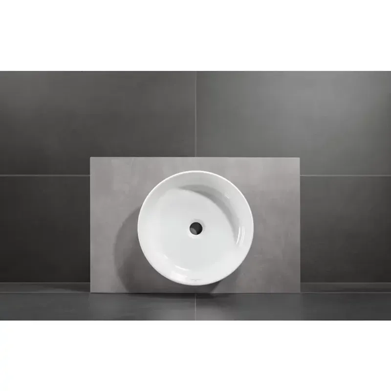 Casa si Gradina - Sanitare - Lavoar baie si accesorii - Lavoare si piedestale - Lavoar pe blat Villeroy&Boch Collaro rotund 40 cm alb - Infinity.ro