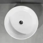 Casa si Gradina - Sanitare - Lavoar baie si accesorii - Lavoare si piedestale - Lavoar pe blat Villeroy&Boch Collaro rotund 40 cm alb - Infinity.ro