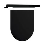 Casa si Gradina - Sanitare - Obiecte sanitare - Accesorii vase de toaleta - Capac WC, Hatria, Fusion/Futura, cu soft close si quick release, negru mat - Infinity.ro