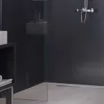 Casa si Gradina - Constructii - Materiale constructii - Sisteme de scurgere - Set rigola pentru dus plus capac Kessel Linearis Compact 115 cm inox cu sita de par si clapeta multistop - Infinity.ro