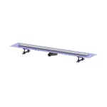 Casa si Gradina - Constructii - Materiale constructii - Sisteme de scurgere - Set rigola pentru dus plus capac Kessel Linearis Compact 115 cm inox cu sita de par si clapeta multistop - Infinity.ro