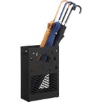 Casa si Gradina - Decoratiuni - Obiecte decorative - Suporturi umbrele - Suport metalic pentru umbrele, cu carlige si tava de picurare, 28x12x41cm, negru - Infinity.ro