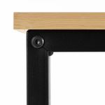 Casa si Gradina - Mobilier - Mese si birouri - Birouri - Birou cu blat MDF si cadru metalic, 100x50x76 cm, maro deschis - Infinity.ro