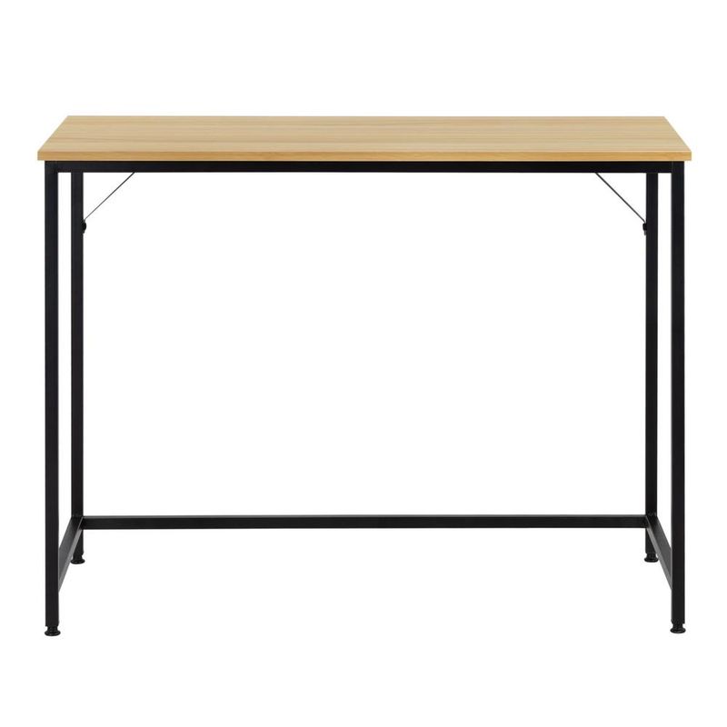 Casa si Gradina - Mobilier - Mese si birouri - Birouri - Birou cu blat MDF si cadru metalic, 100x50x76 cm, maro deschis - Infinity.ro