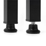 Casa si Gradina - Mobilier - Biblioteci si rafturi - Etajere - Etajera cu 4 polite din MDF si cadru metalic, stil industrial, 60x28x124.5 cm, maro inchis si negru - Infinity.ro