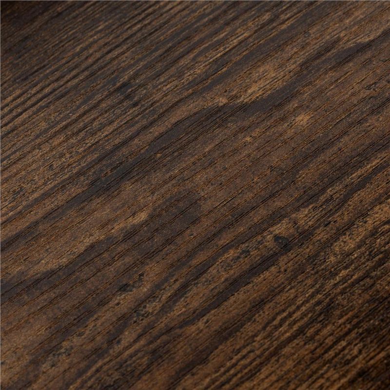 Casa si Gradina - Mobilier - Biblioteci si rafturi - Etajere - Etajera cu 4 polite din MDF si cadru metalic, stil industrial, 60x28x124.5 cm, maro inchis si negru - Infinity.ro