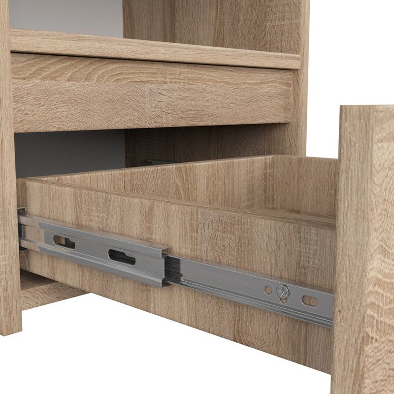 Casa si Gradina - Mobilier - Comode si corpuri - Noptiere - Noptiera cu 1 sertar, PAL laminat 16mm, 40x35x40 cm, stejar sonoma - Infinity.ro