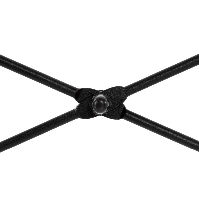 Casa si Gradina - Mobilier - Mese si birouri - Birouri - Birou cu blat MDF si rafturi laterale, cadru metalic, 120x48x122 cm, negru - Infinity.ro