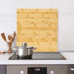 Casa si Gradina - Bucatarie si vesela - Ustensile bucatarie - Tocatoare de bucatarie - Tocator bambus Bambou, utilizare pe plita sau blat, 52x58x4 cm, natur - Infinity.ro