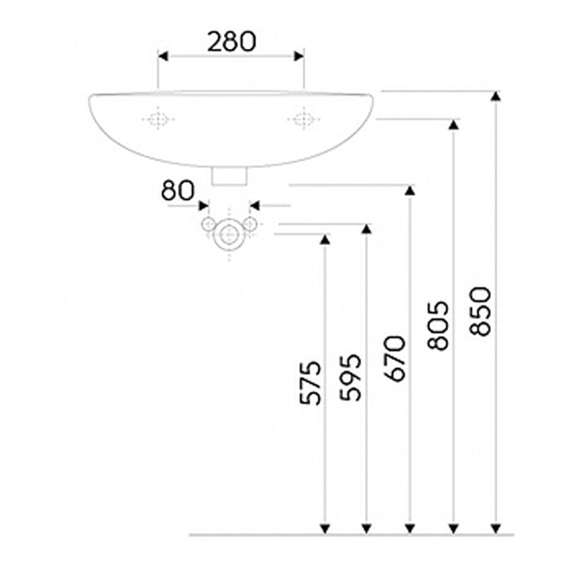 Casa si Gradina - Sanitare - Lavoar baie si accesorii - Lavoare si piedestale - Lavoar suspendat Kolo, Idol, 55 cm, alb - Infinity.ro
