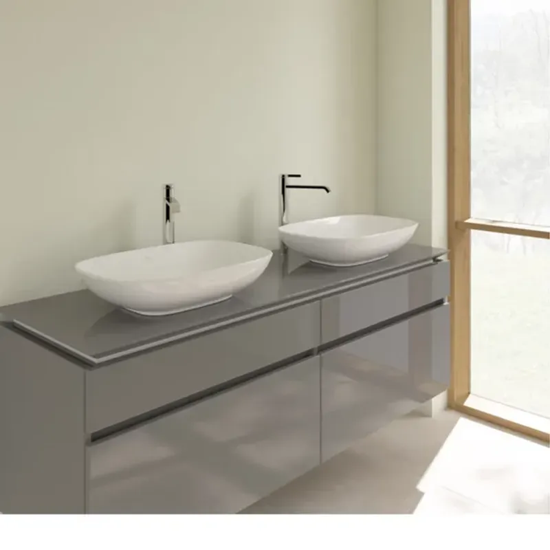 Casa si Gradina - Sanitare - Lavoar baie si accesorii - Lavoare si piedestale - Lavoar pe blat Villeroy&Boch Loop&Friends dreptunghiular alb 56 cm - Infinity.ro