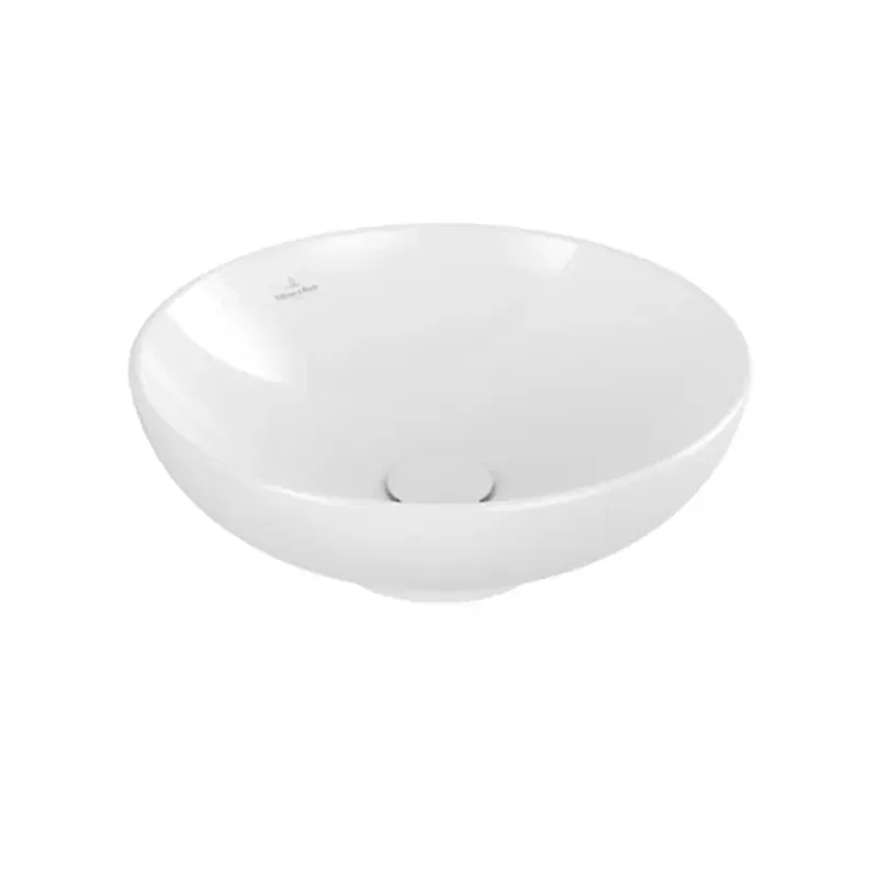 Casa si Gradina - Sanitare - Lavoar baie si accesorii - Lavoare si piedestale - Lavoar pe blat Villeroy&Boch Loop&Friends rotund 42 cm alb - Infinity.ro