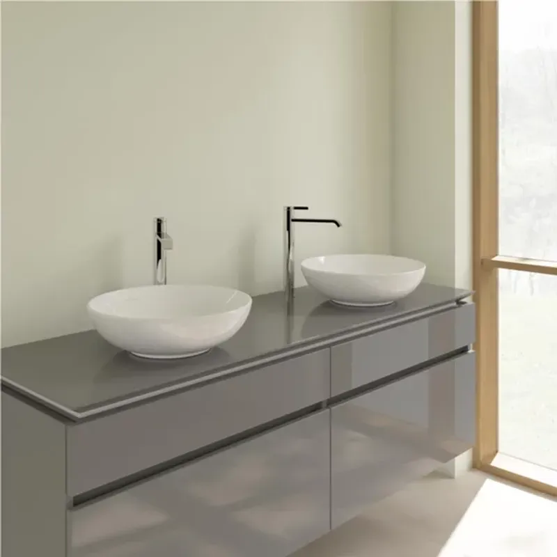 Casa si Gradina - Sanitare - Lavoar baie si accesorii - Lavoare si piedestale - Lavoar pe blat Villeroy&Boch Loop&Friends rotund 42 cm alb - Infinity.ro