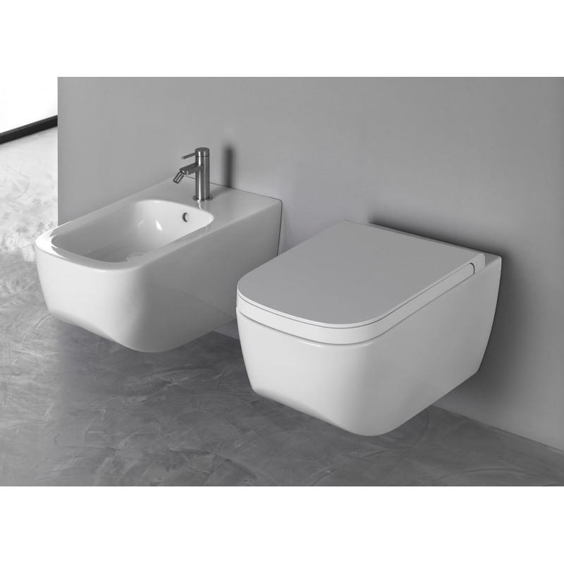 Casa si Gradina - Sanitare - Obiecte sanitare - Accesorii vase de toaleta - Capac vas WC Hatria, Next, soft close, alb - Infinity.ro