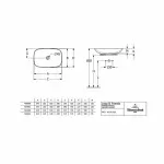 Casa si Gradina - Sanitare - Lavoar baie si accesorii - Lavoare si piedestale - Lavoar pe blat Villeroy&Boch Loop&Friends dreptunghiular alb 62 cm - Infinity.ro