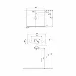 Casa si Gradina - Sanitare - Lavoar baie si accesorii - Lavoare si piedestale - Lavoar pe mobilier Kolo Twins 50x46 cm - Infinity.ro