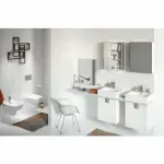 Casa si Gradina - Sanitare - Lavoar baie si accesorii - Lavoare si piedestale - Lavoar pe mobilier Kolo Twins 50x46 cm - Infinity.ro