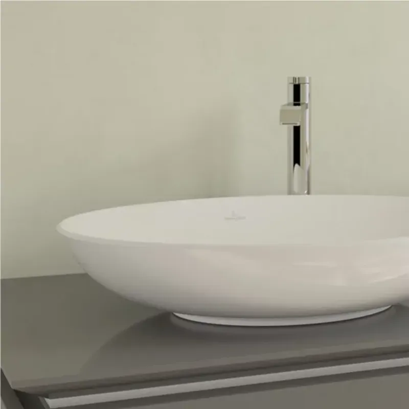 Casa si Gradina - Sanitare - Lavoar baie si accesorii - Lavoare si piedestale - Lavoar pe blat Villeroy&Boch Loop&Friends oval 62 cm alb - Infinity.ro