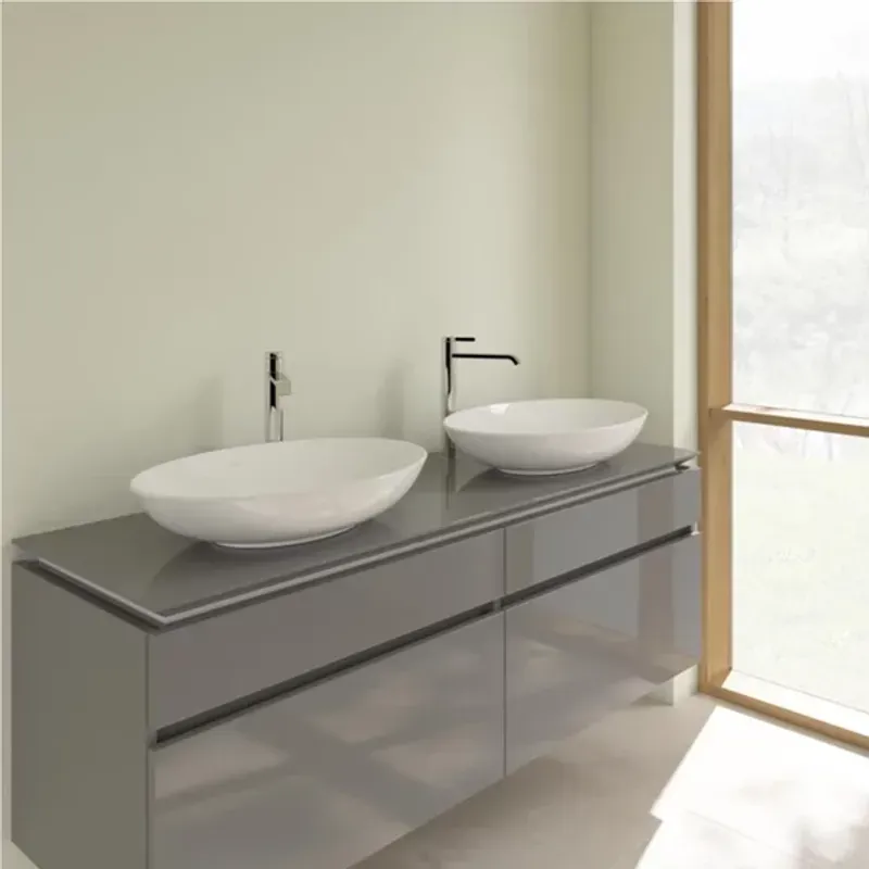 Casa si Gradina - Sanitare - Lavoar baie si accesorii - Lavoare si piedestale - Lavoar pe blat Villeroy&Boch Loop&Friends oval 62 cm alb - Infinity.ro