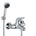 Casa si Gradina - Sanitare - Lavoar baie si accesorii - Baterii sanitare - SNAP, CROM, BATERIE CADA-DUS, CU SET DE DUS (PARA, FURTUN 150CM, SUPORT), F3114CR - Infinity.ro