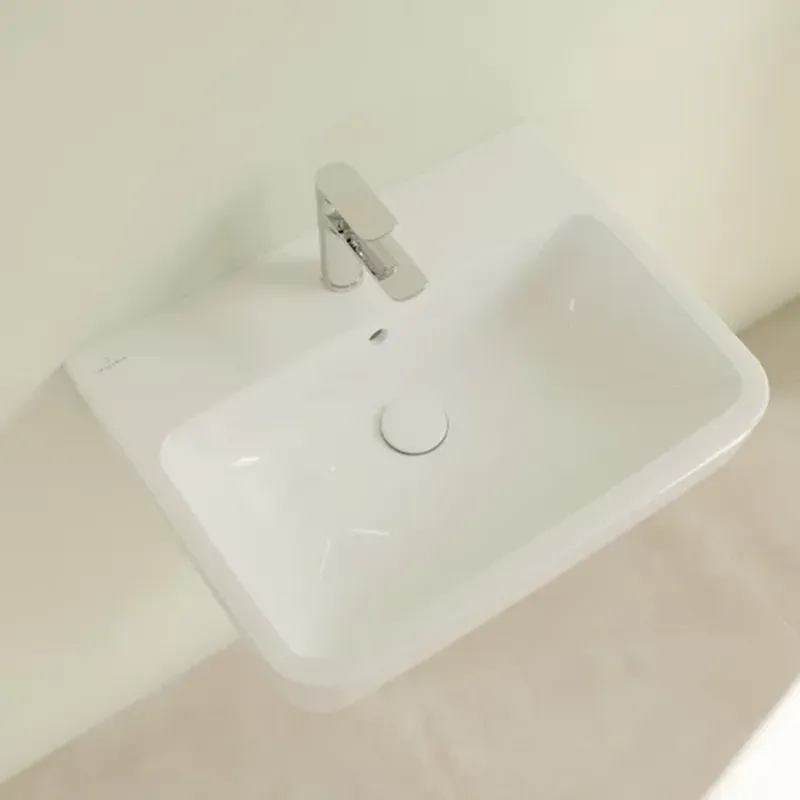 Casa si Gradina - Sanitare - Lavoar baie si accesorii - Lavoare si piedestale - Lavoar suspendat Villeroy&Boch O.Novo 60 cm alb - Infinity.ro